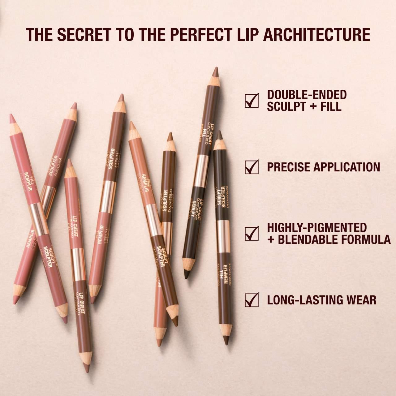 خط لب دو طرفه شارلوت تیلبری