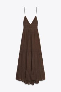 لباس بندی پشت باز طبقه ای زارا