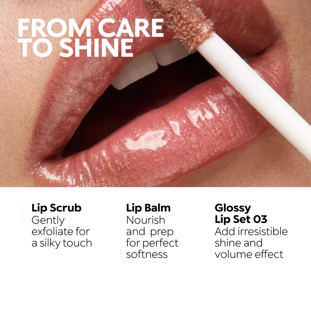 پک ۳ عددی لیپ گلاس کیکو میلانو (Glossy Lip Set)